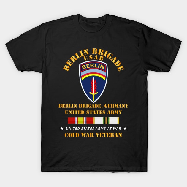 Berlin Brigade US Army w COLD SERVICE RIBBONS T-Shirt by twix123844